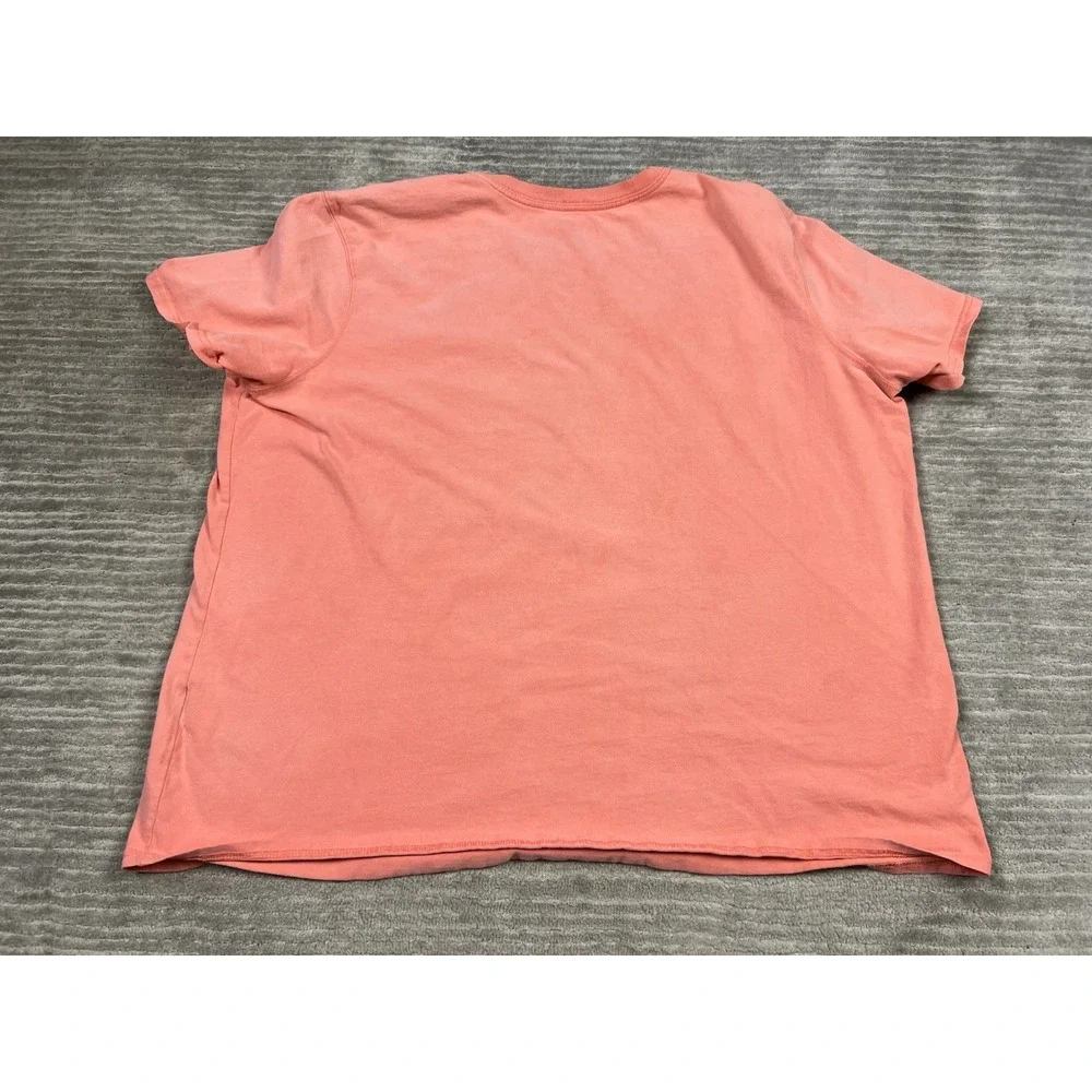 Carhartt Top Womens 2X Pink‎ Shirt Loose Fit Short Sleeve Pocket - Picture 7 of 13